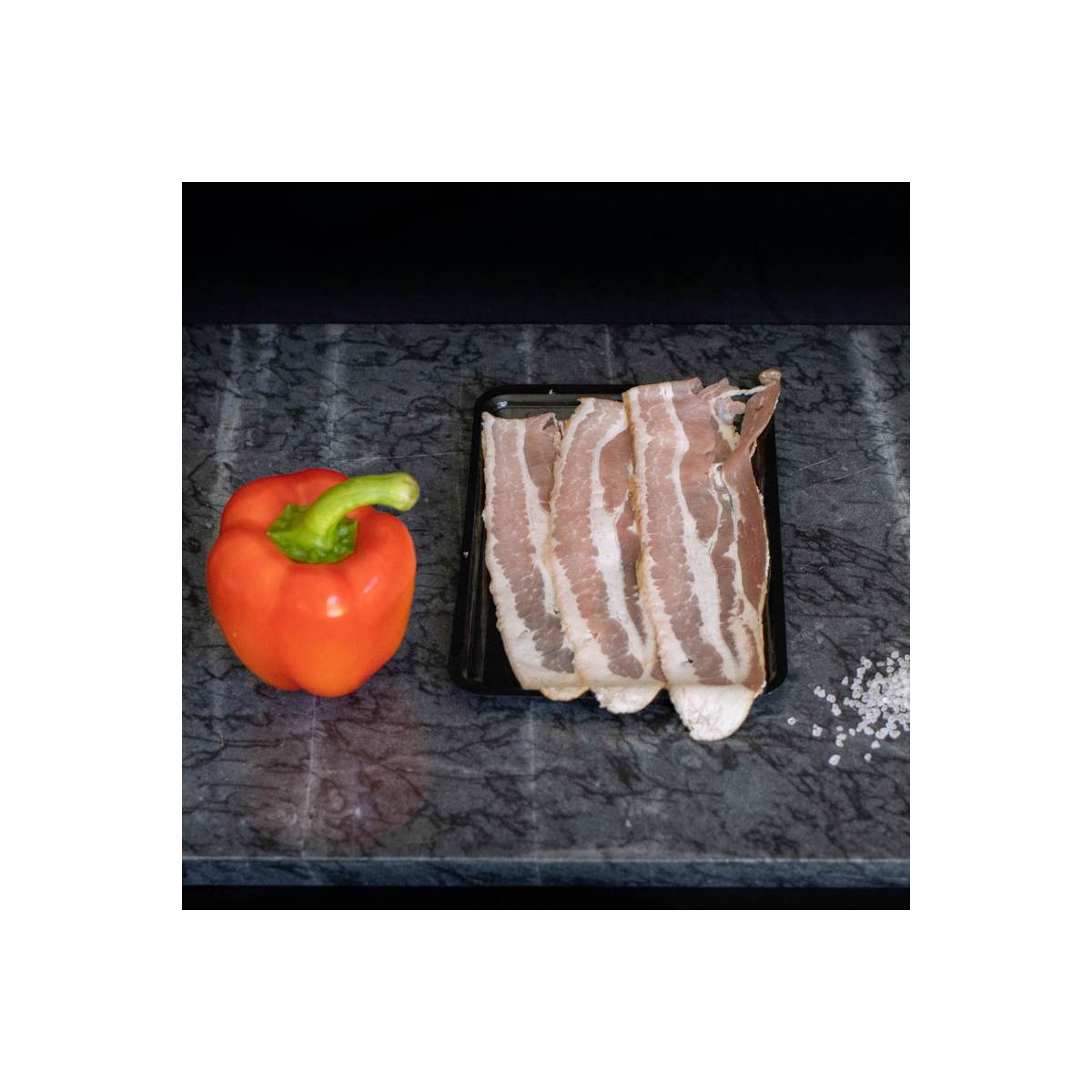 Ontbijtspek van marktslager van Bussel