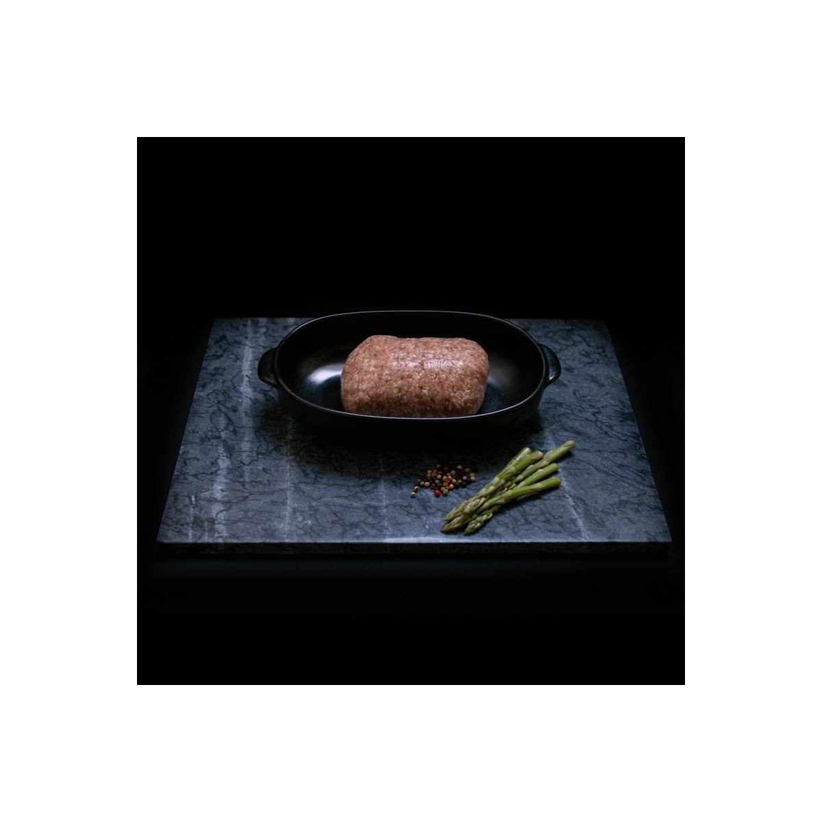 Half-om-half gehakt van marktslager van Bussel