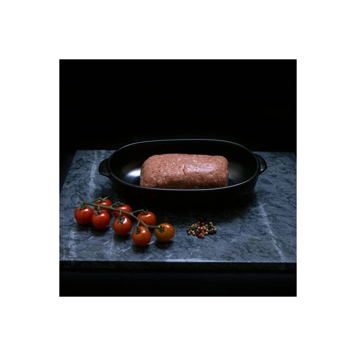 Runder gehakt gekruid van marktslager van Bussel