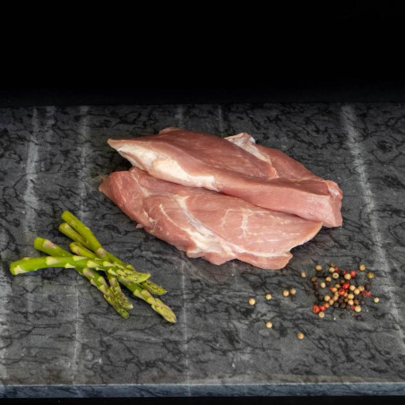 Varkenslappen van marktslager van Bussel