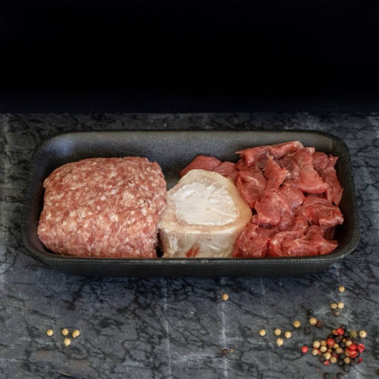 Soeppakket van marktslager van Bussel