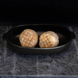 Gehaktbal met ui, heerlijk van marktslager van Bussel