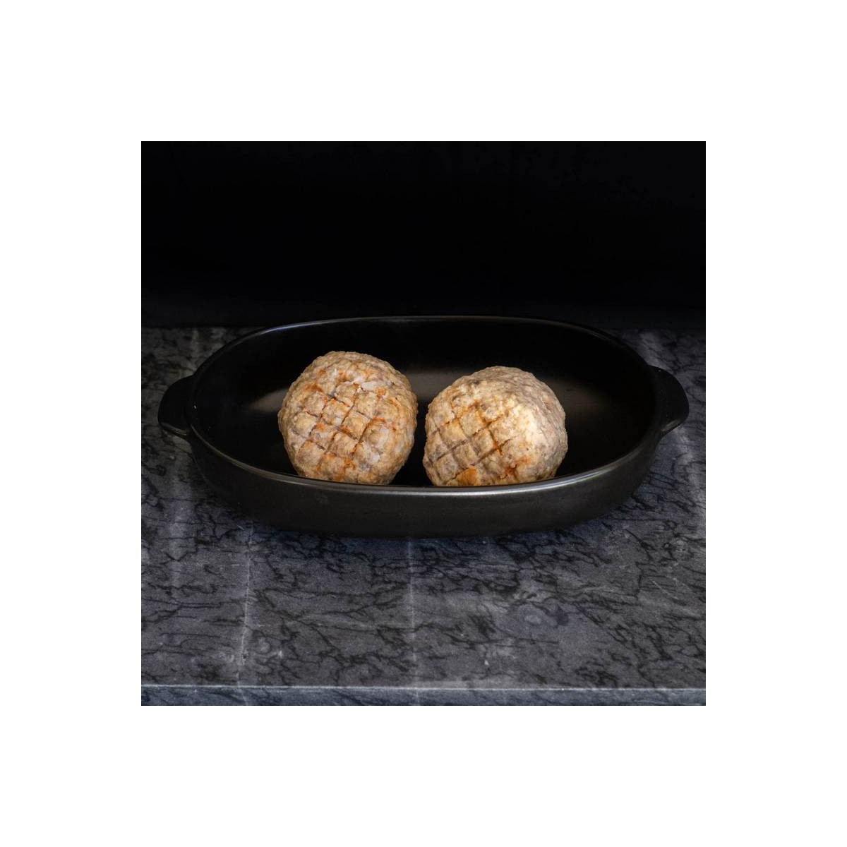 Gehaktbal met ui, heerlijk van marktslager van Bussel