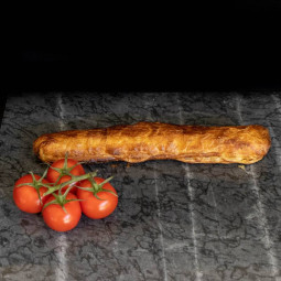 Gehakt banketstaaf van marktslager van Bussel