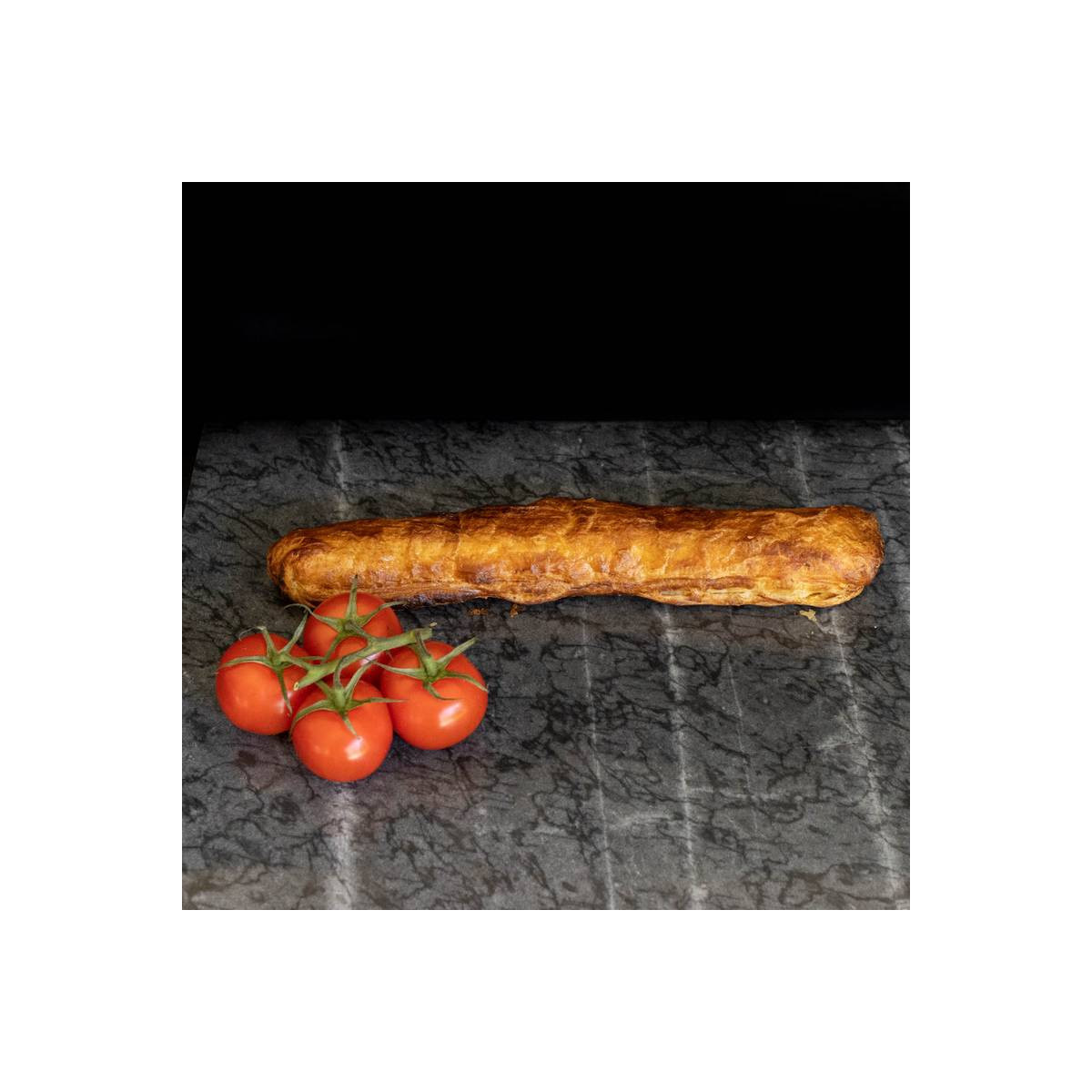 Gehakt banketstaaf van marktslager van Bussel