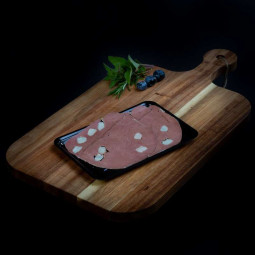 Runder lever gelardeerd van marktslager van Bussel