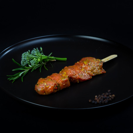 Biefstuk spies gemarineerd(3 stuks) van marktslager van Bussel