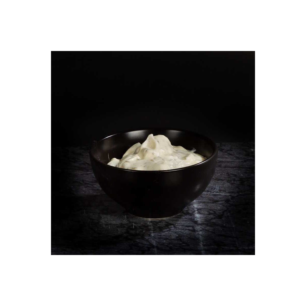 knoflooksaus van marktslager van Bussel