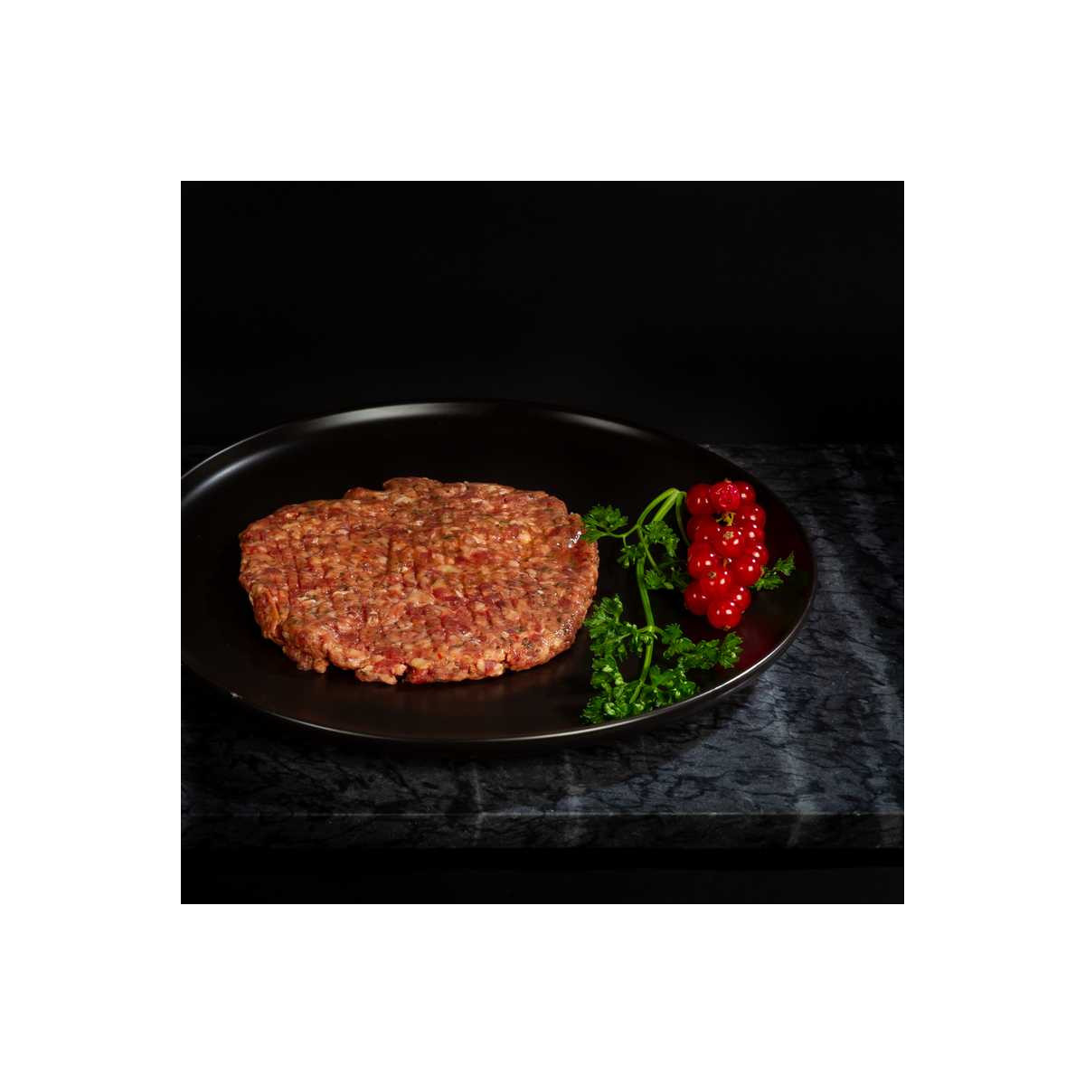 Heerlijke tukker burger van marktslager van Bussel