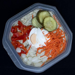 Rundvleessalade, ambachtelijk bereid door marktslager van Bussel