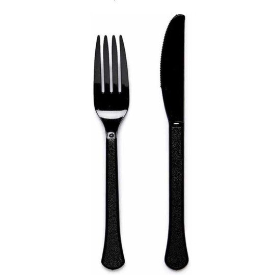 Bord en bestek dubbel