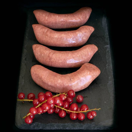 Runder verse worst van marktslager van Bussel