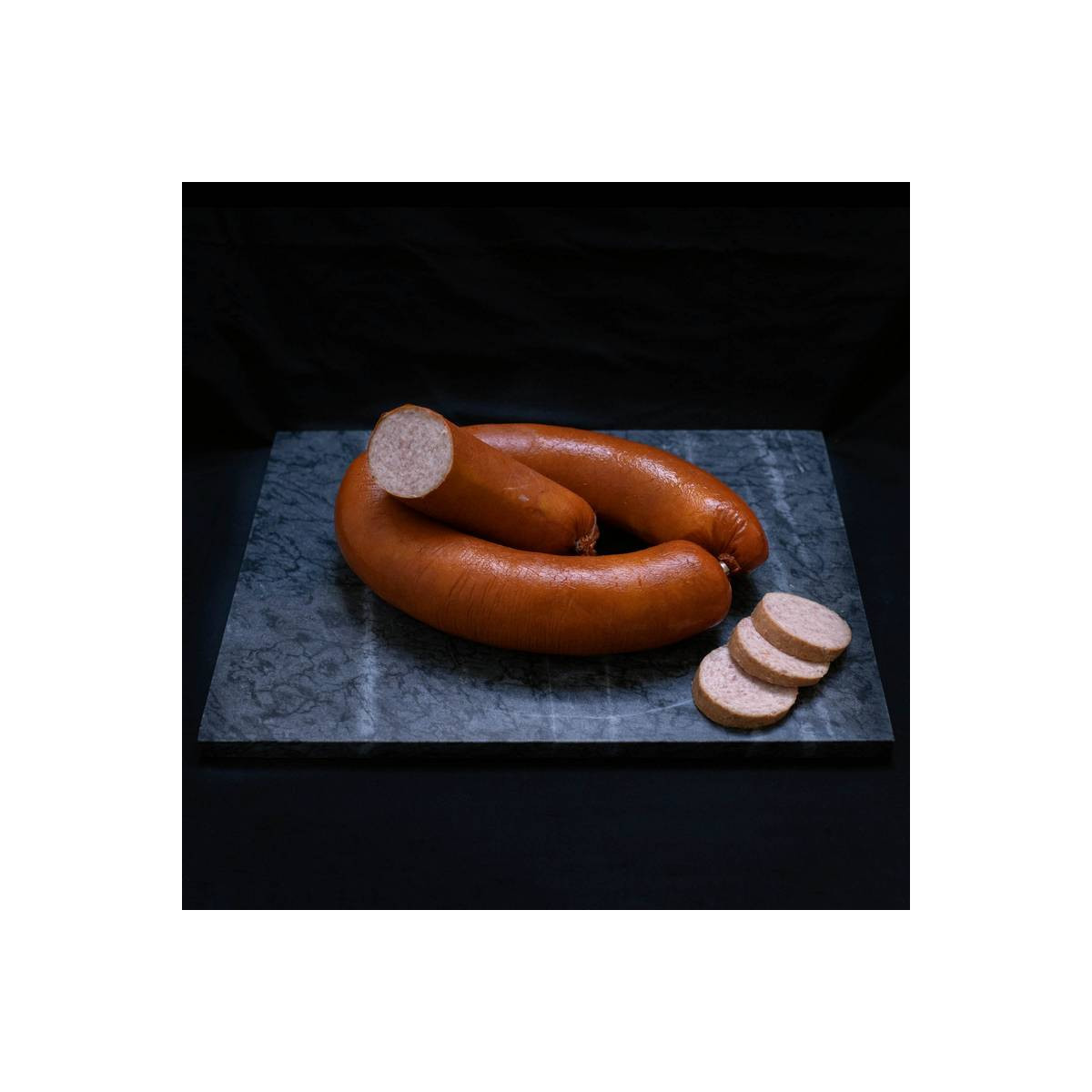 Kookworst van varkensvlees van marktslager van Bussel