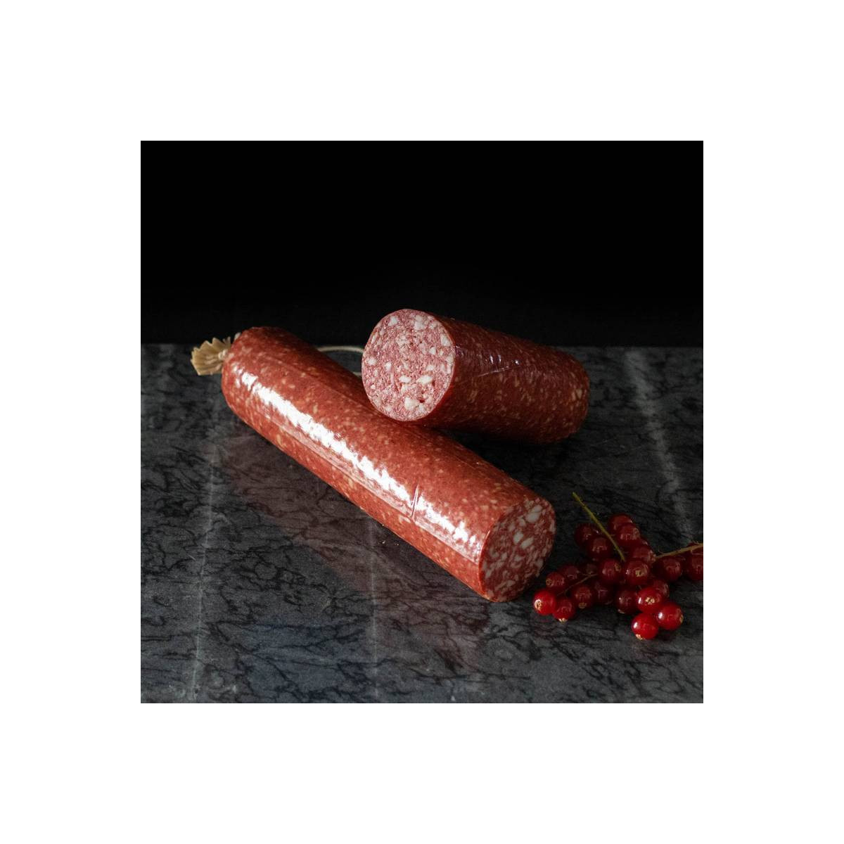 Boerenmetworst, van martkslager van Bussel