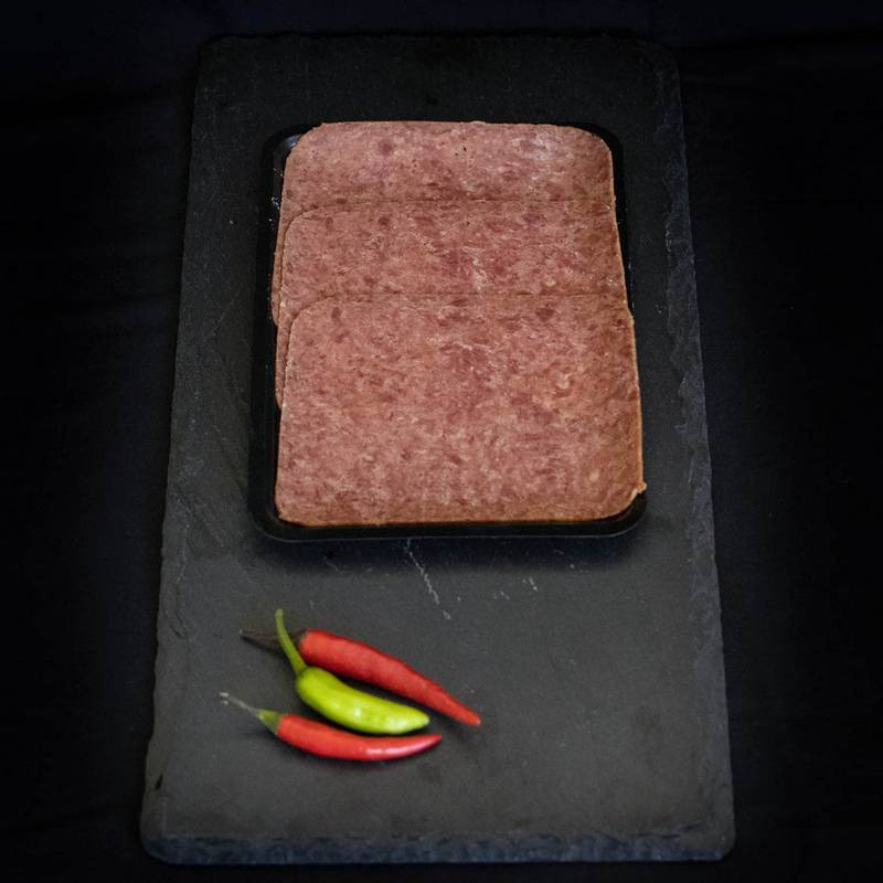 Corned beef van marktslager van Bussel