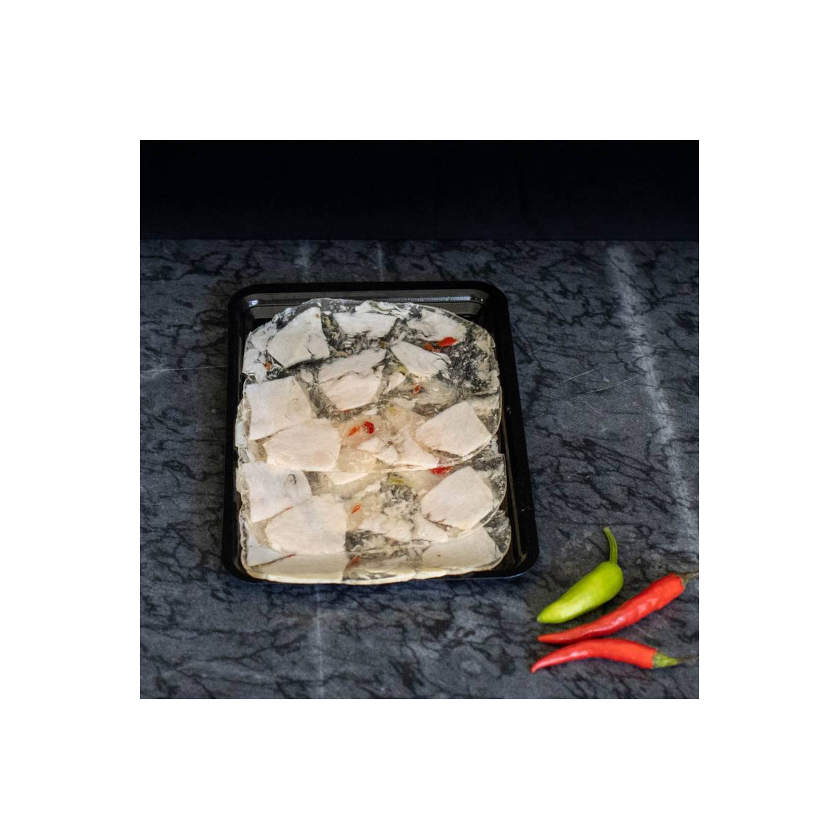 Kip in aspik van marktslager van Bussel