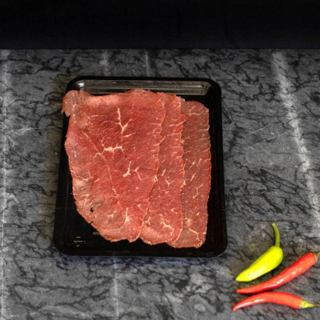 Rookvlees van marktslager van Bussel