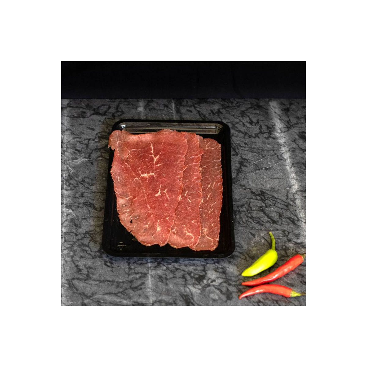 Rookvlees van marktslager van Bussel