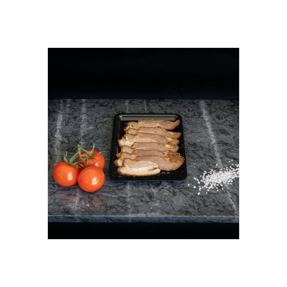 Zeeuws spek, gesneden